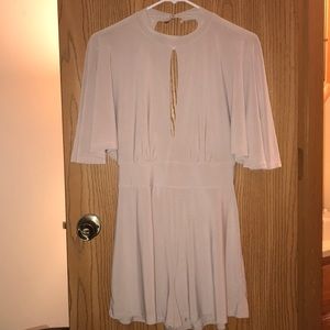 Charlotte Russe cream/tan romper